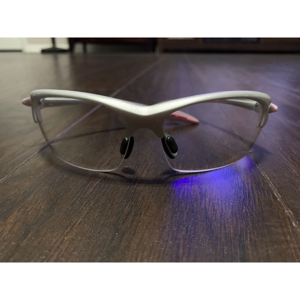 Clear Silver Pink R+ Z87 Safety Glasses